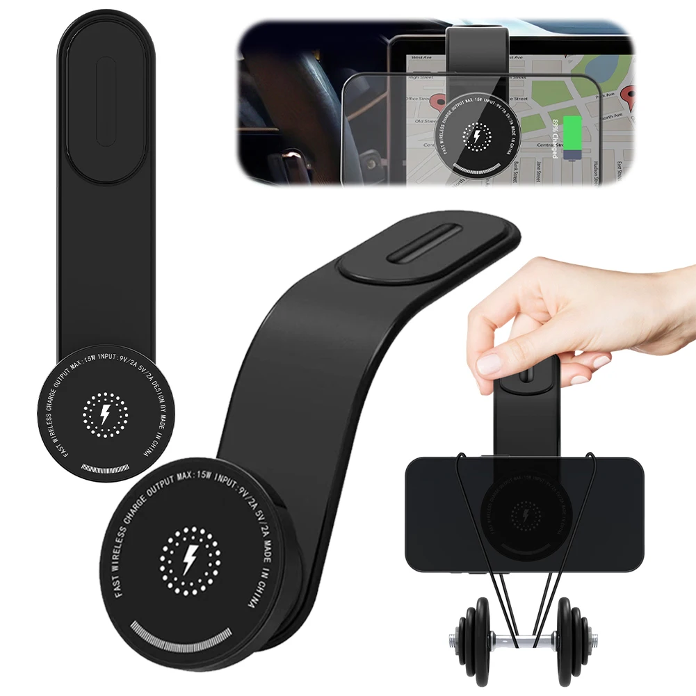 

For MagSafe Wireless Car Charger Magnetic Phone Stand Bendable Cell Phone Holder Phone Bracket for iPhone