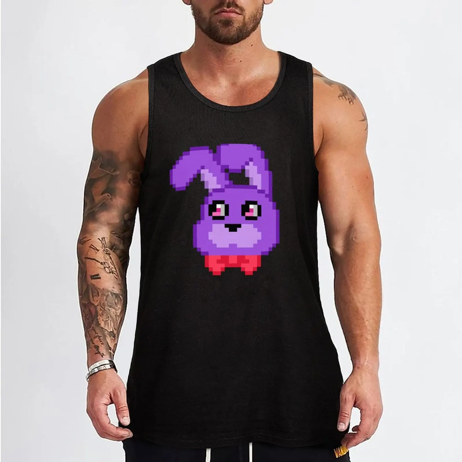 Pixel Bonnie Tank Top bodybuilding t-shirt bodybuilding t shirt