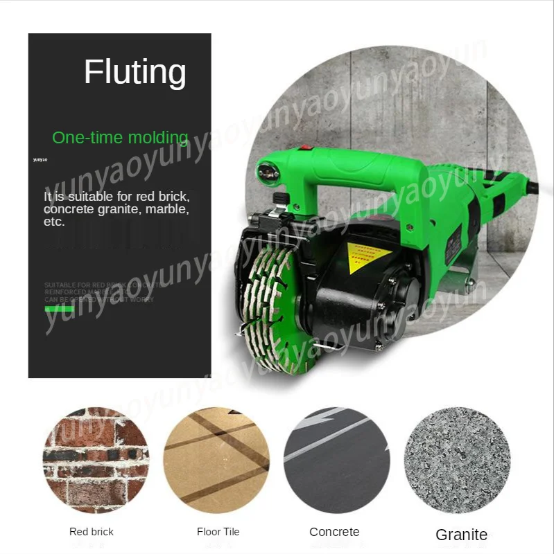 Wall Chaser One-Time Forming Dust-Free Hydropower Project Installation Concrete Wall Trunking Wall Cutting Machine