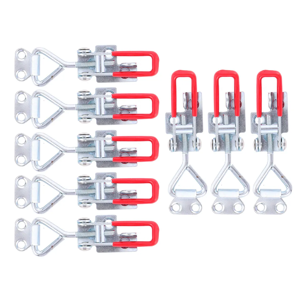

8pcs Toggle Latch Clamps 304 Stainless Steel Adjustable Lock Buckle Zinc Coated Anti Rust Cabinet Door Hardware