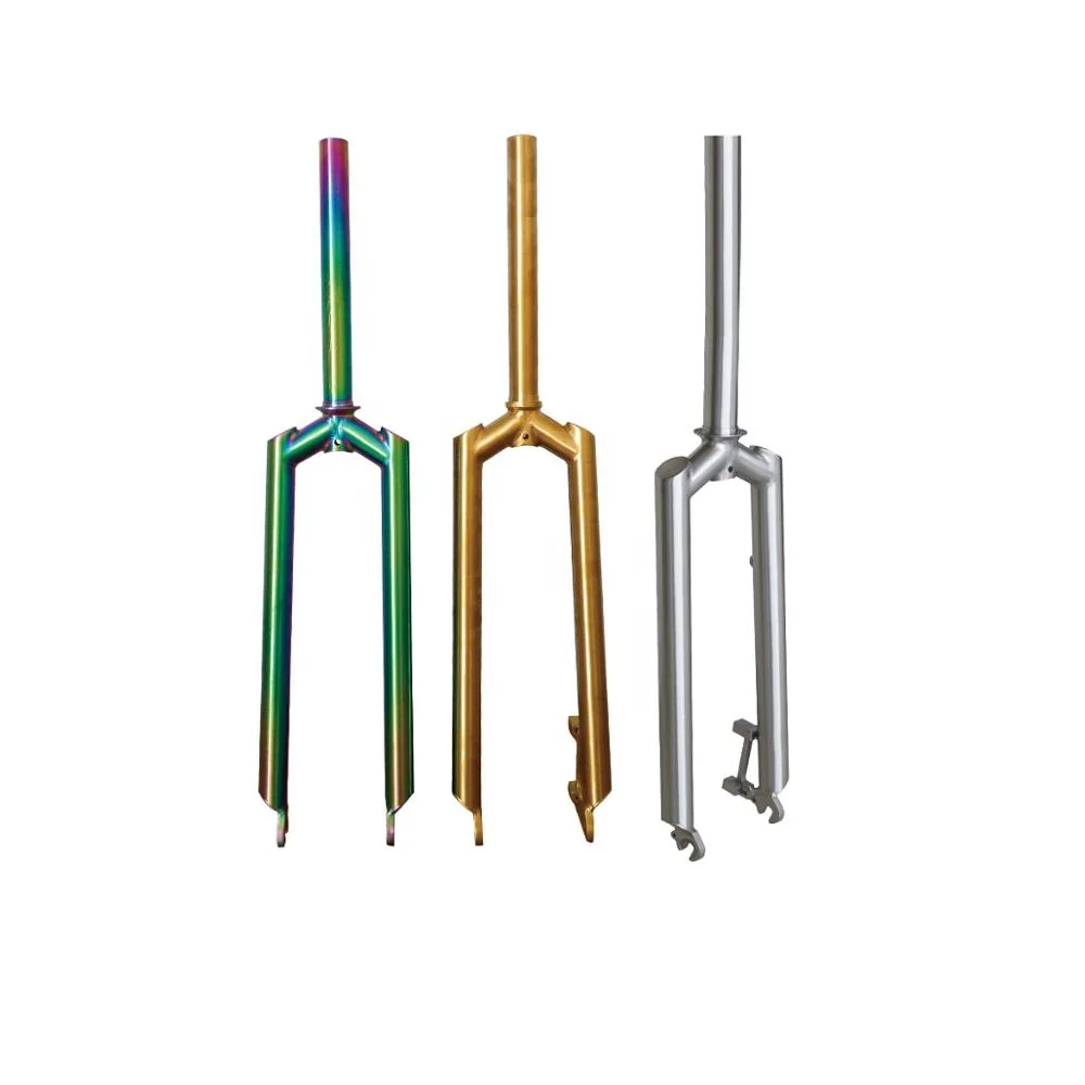Bicycle parts titanium front fork quare shoulder fork