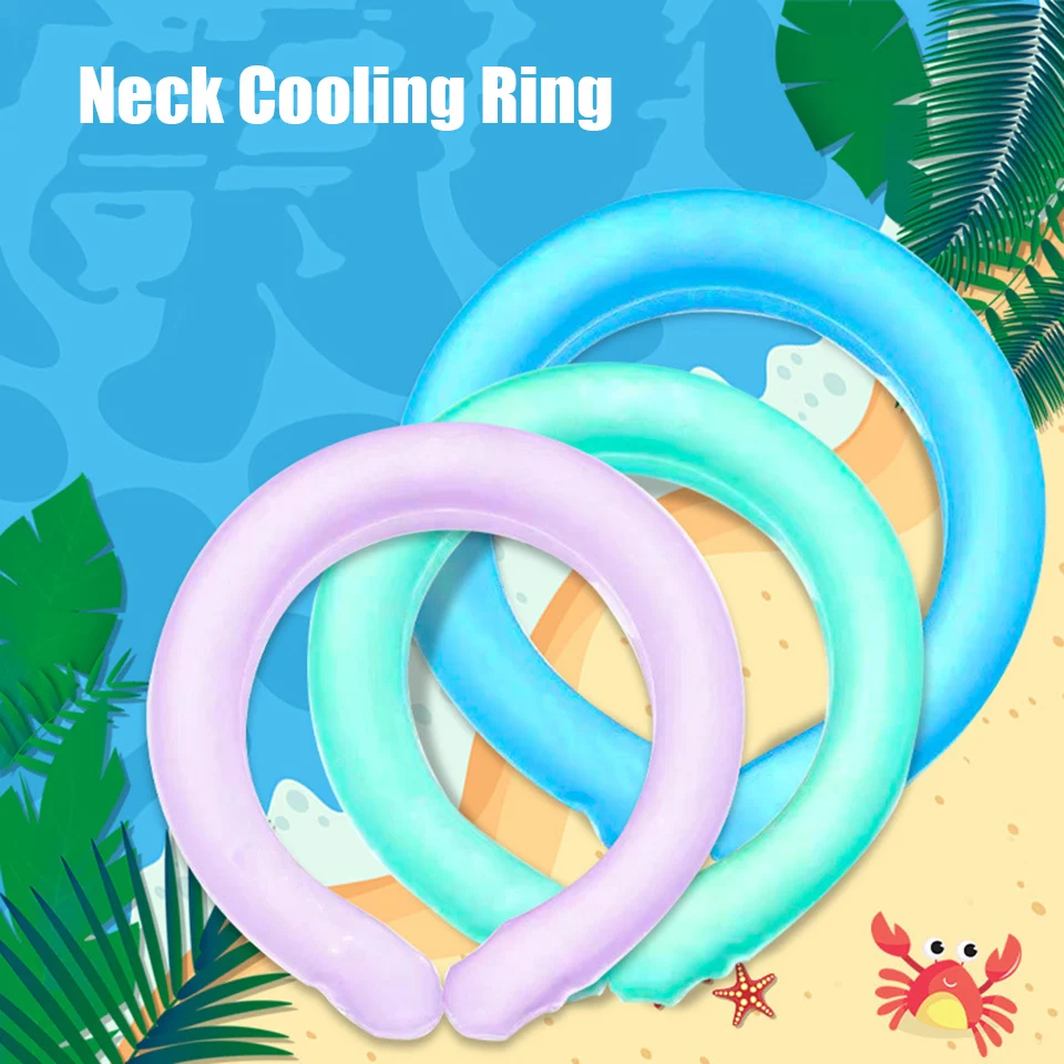 

Neck Cooling Tube Wearable Cooling Neck Wraps for Summer Heat, Gel Neck Cooling Ring for Outdoor Indoor Hot Flashes CD-1