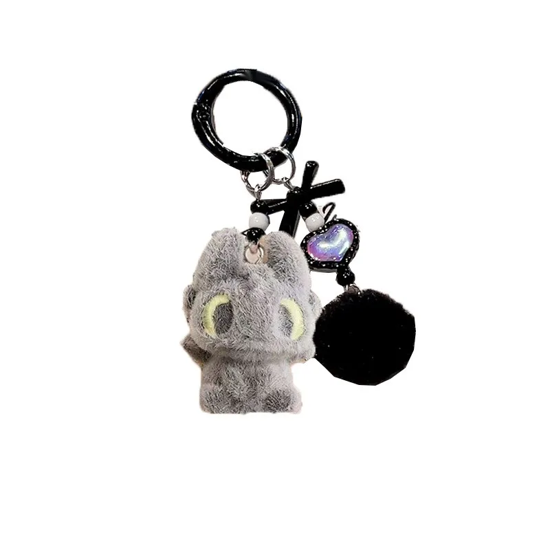 بلا أسنان الصبي ضوء شا المفاتيح زوجين سلسلة الهاتف لطيف الكرتون التنين ترويض ماستر حقيبة الظهر قلادة #5