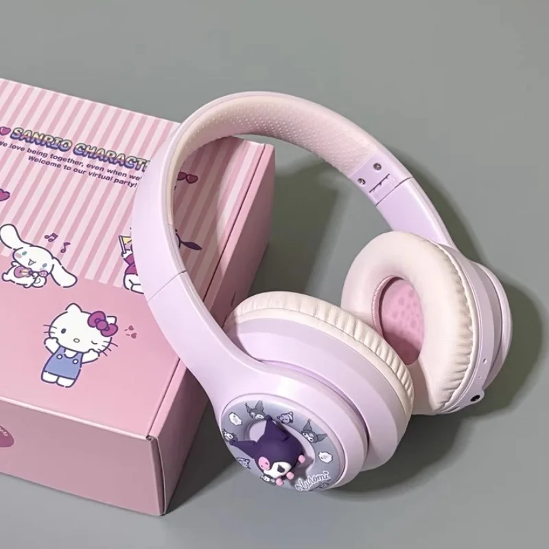 

Умные Bluetooth-наушники Sanrio серии Family, Беспроводная игровая гарнитура Kuromi My Melody Cinnamoroll, милые игрушки