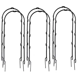 6 sztuk roślina ogrodowa wsparcie stawka stojak roślin wspinaczka rama ogród krata plastikowe trwałe pomidory naturalne u-hoop