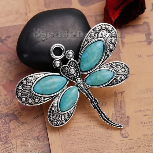 Bohemian Metal Pendants Dragonfly Animal  Charms DIY Making Necklace Earrings Women Jewelry Findings,1-2PCs