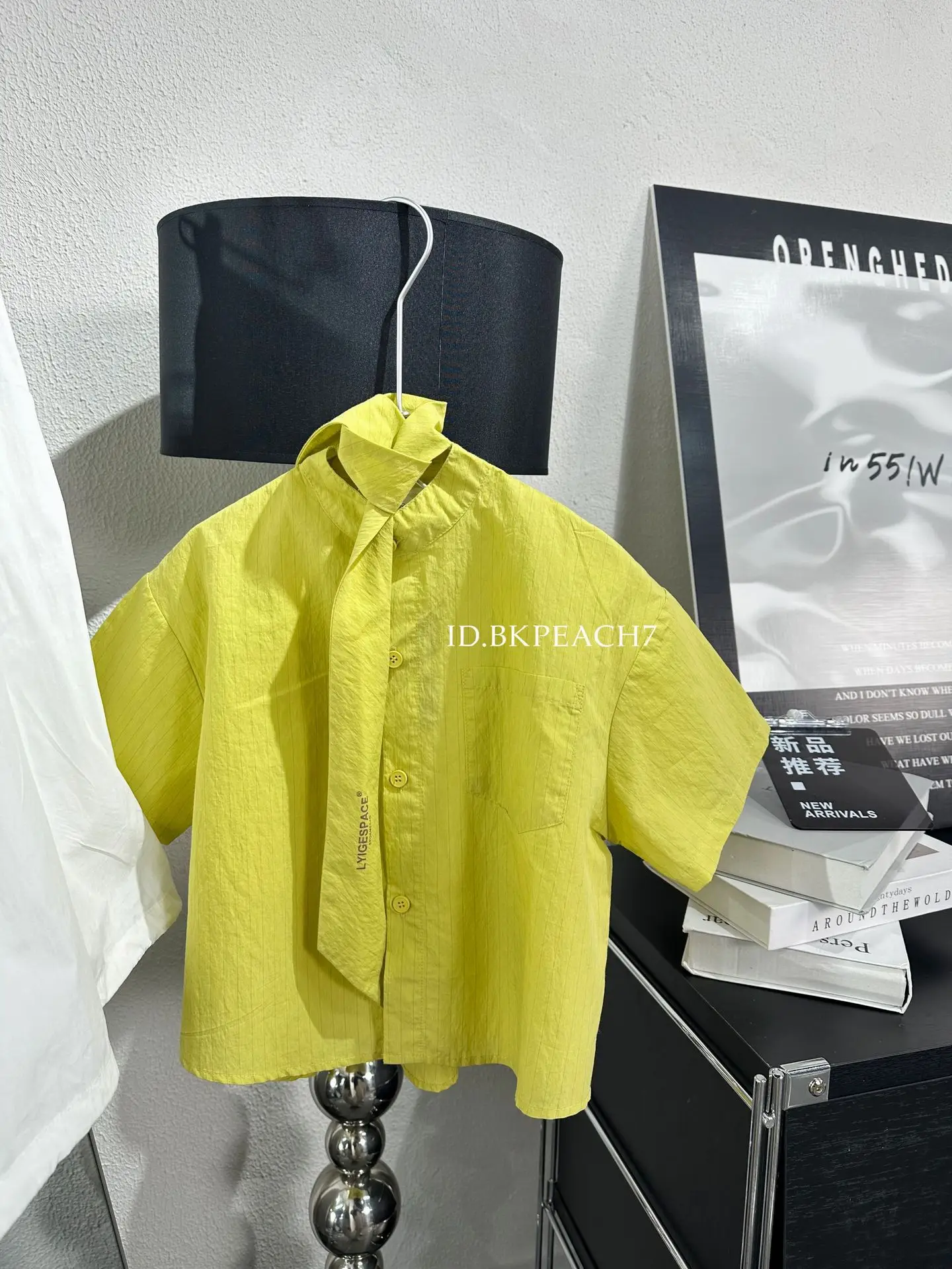 قميص صيفي جديد 2025 مخطط كوري متعدد الاستخدامات على الطراز الغربي العصري بأكمام قصيرة #6