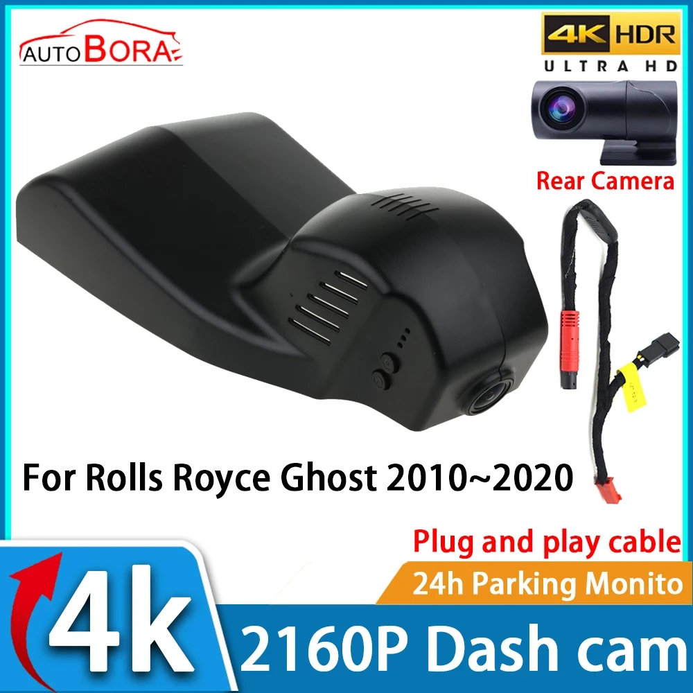 ZhuCamX DVR Dash Cam UHD 4K 2160P Car Video Recorder Night Vision for Rolls Royce Ghost 2010~2020