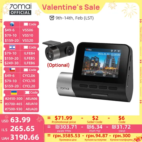 Dash Cam Pro Plus A500S 1944P with GPS and Parking 70mai