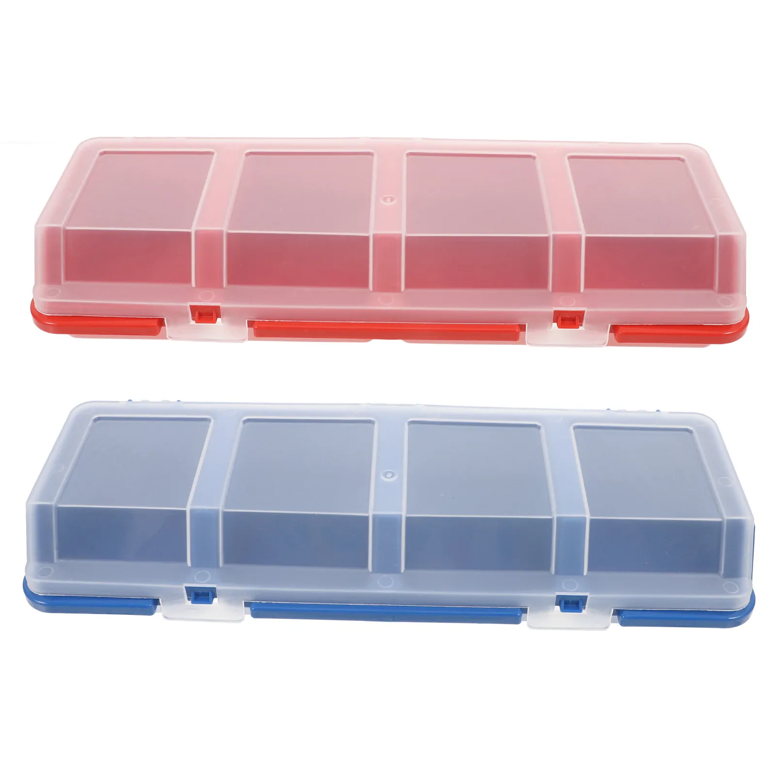 

2Pcs Small Parts Storage Organizer Box Stackable Hardware Storage Case with Lid Screws Nails Organizer Electronic Parts Holder