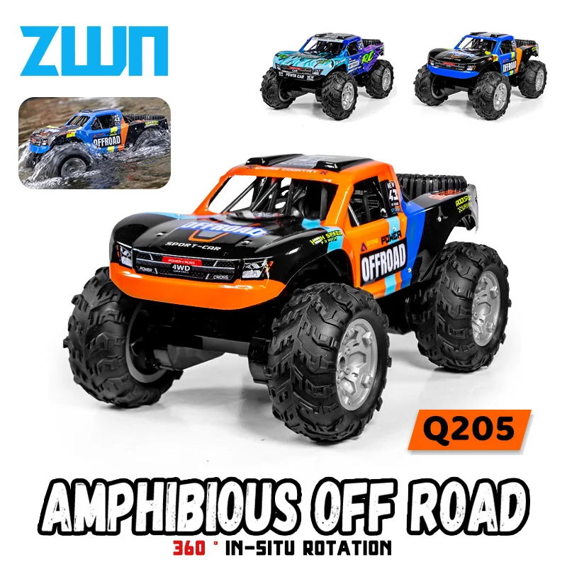

Q205/Q156 Радиоуправляемая амфибия 4WD Water Land Внедорожники 2,4 ГГц Автомобиль с дистанционным управлением Короткий грузовик Внедорожник Подарок для детей Игрушка