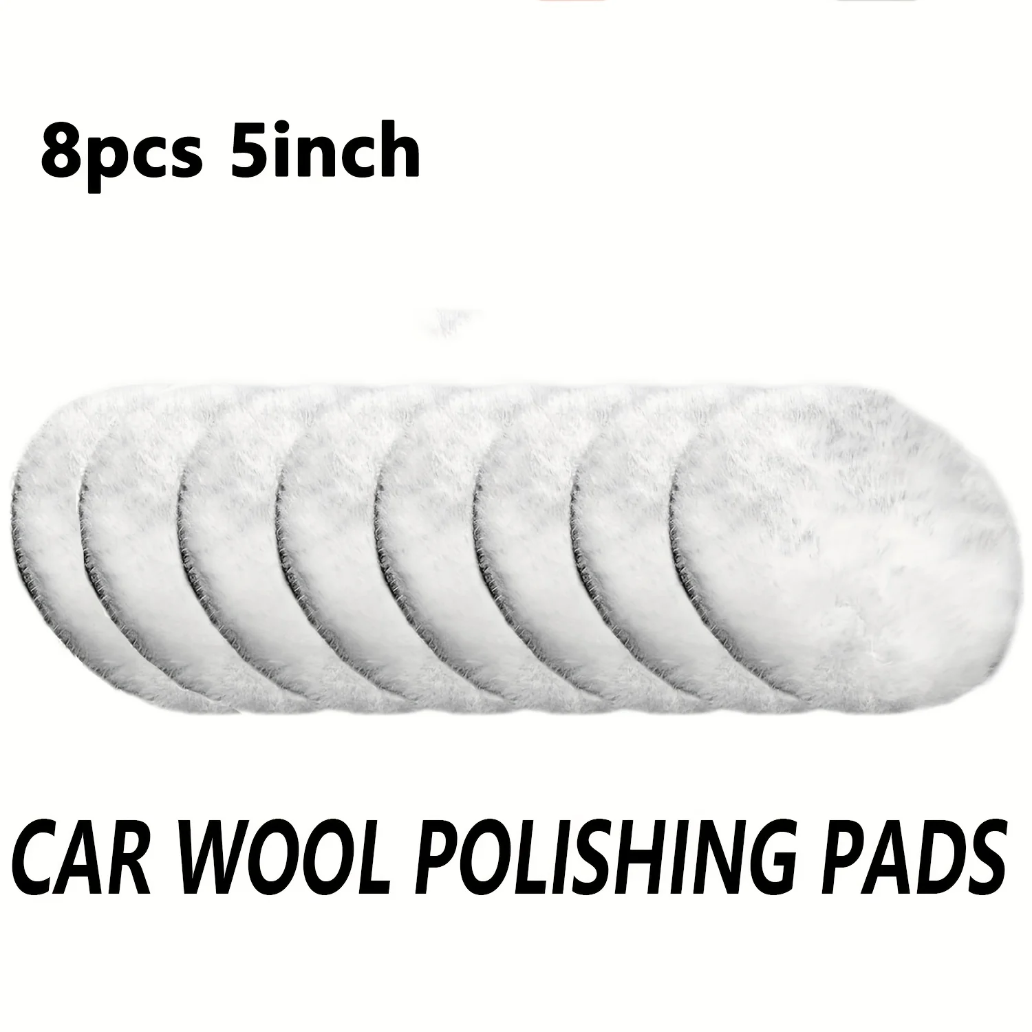 8Pcs 5 Inch Polishing Buffing Pads Car Polisher Disc Compatible With Rotary & Random Orbital Sander Polishing Kit Auto Cleaning