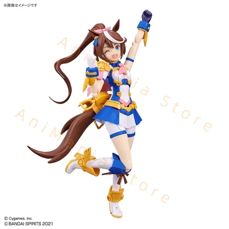 Bandai original anime 30ms bonito derby tokai teio figura de ação montagem modelo brinquedos ornamentos colecionáveis presentes para crianças