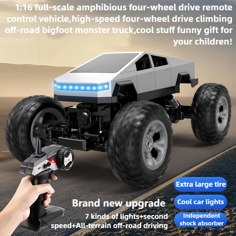 Kawaii Spielzeugauto, lustiges Geschenk: 1:16, vollständiger 4WD-Rc-Truck, ferngesteuertes Auto, Bigfoot-Offroad-Rc-Autos, Monster-Truck, Spielzeug für Kinder