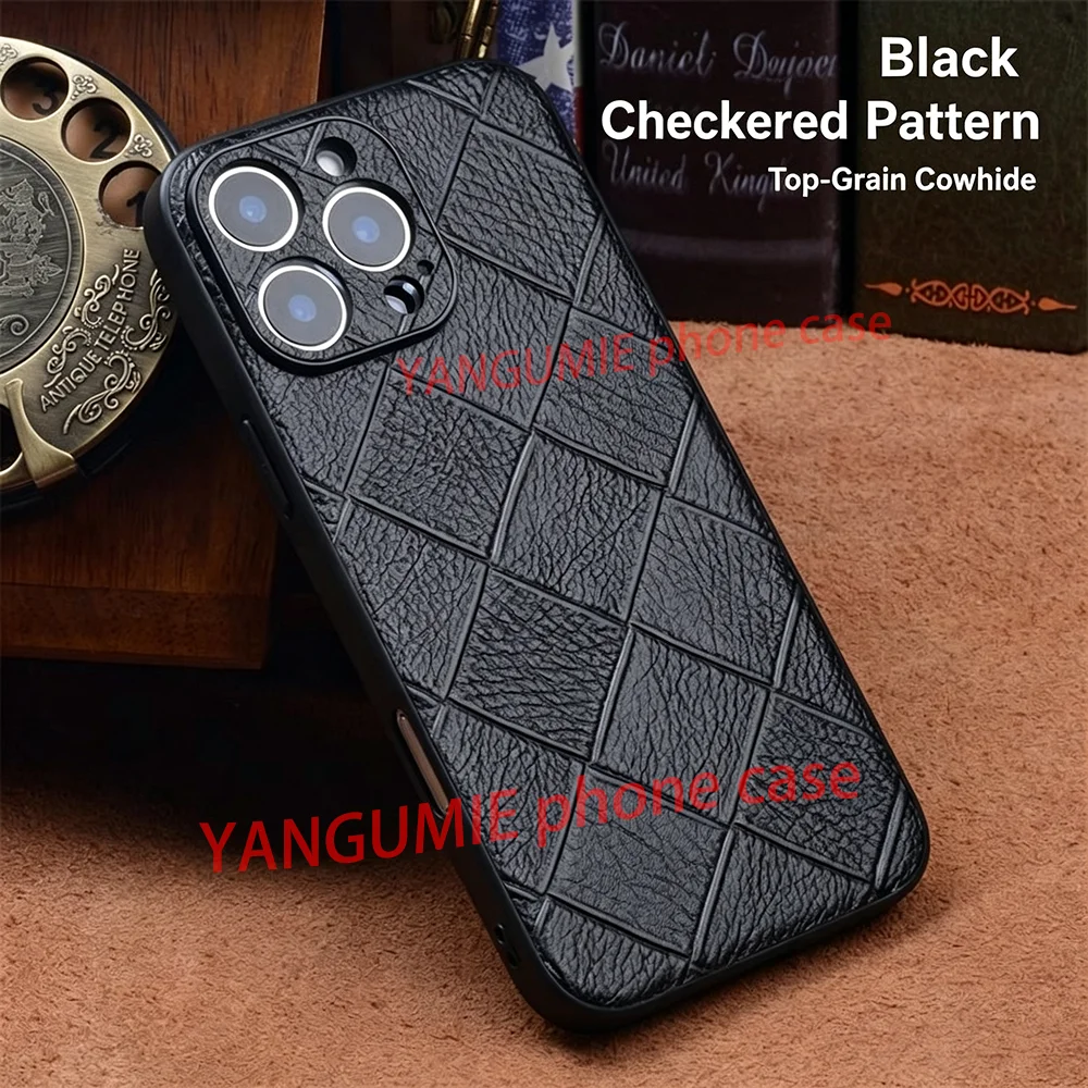For The model iphone 16 15 14 13 12 11 Pro Max mobile phone case crocodile genuine cowhide new business unisex