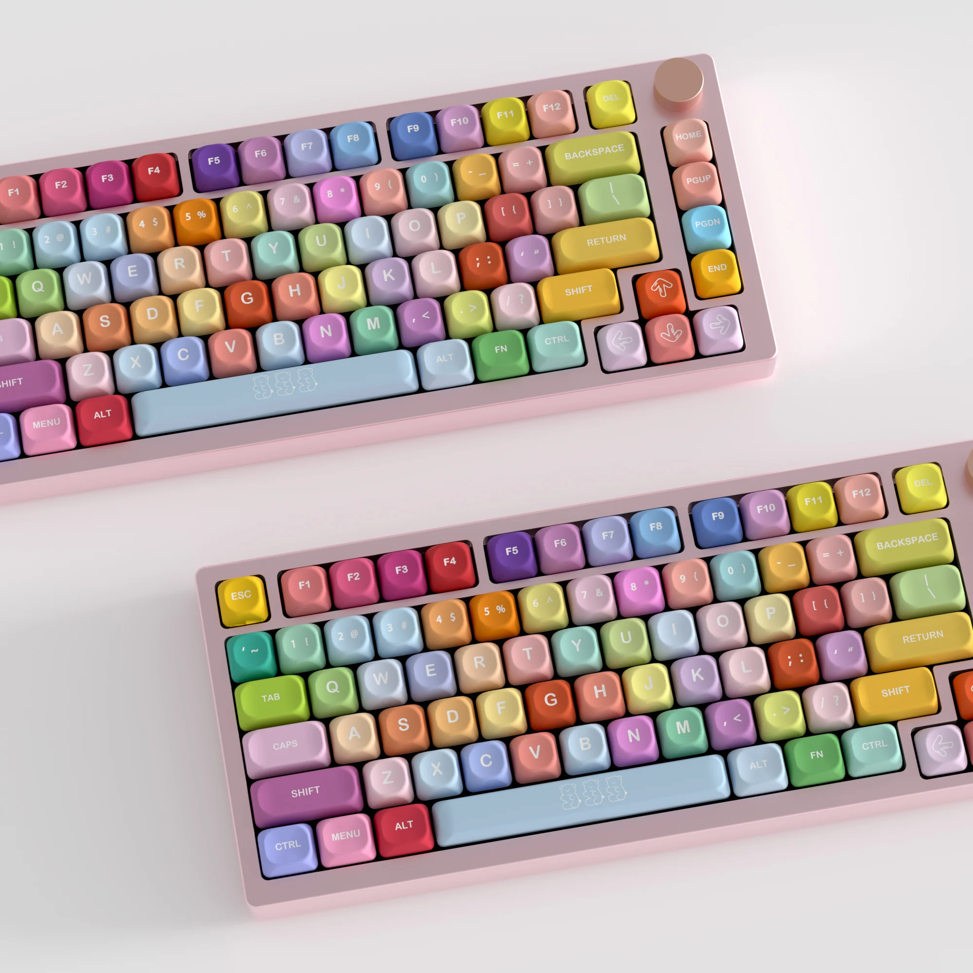 KBDiy 141 клавиш Gummy Bears PBT Keycap KOA цветной профиль милый KOA Key Cap для переключателей MX механические игровые аксессуары