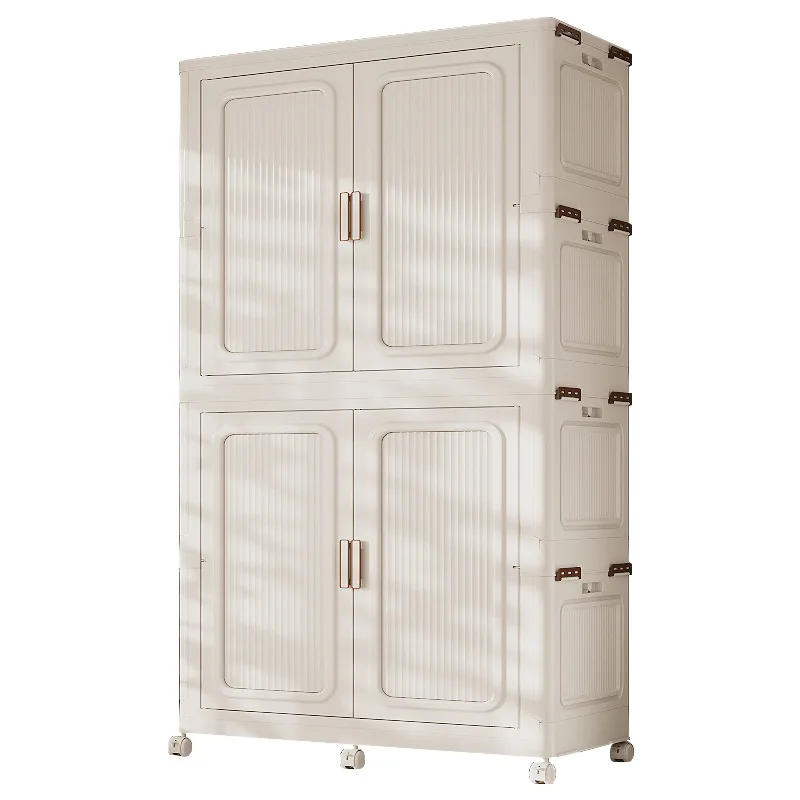 

Younai Free Installation Household Bedroom Folding Simple Wardrobe Rent Room Strong and Durable Baby Children's Wardrobe