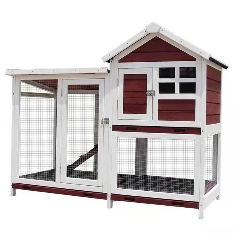 

Outdoor solid wood waterproof sunscreen rabbit cage rabbit house pigeon cage cat villa household outdoor chicken coop