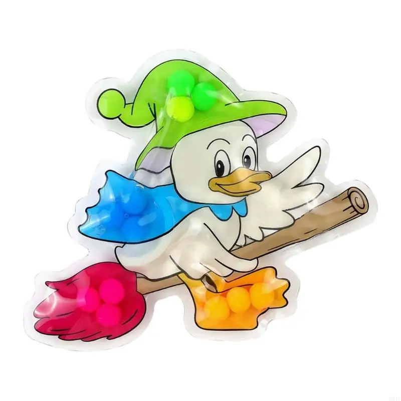 

581F Sensory Squeeze Duck Toy Color Cognitive Growth And Hand Muscle Educational Toy