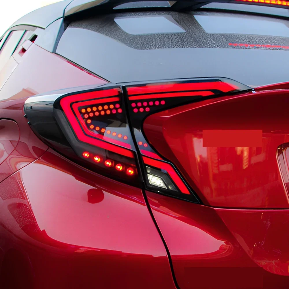 Автоматические задние фонари для Toyota C-HR CHR IZOA 2018-2023, светодиодные автомобильные лампы, обновленный стример, поворотные задние фонари, аксессуары Plug and Play