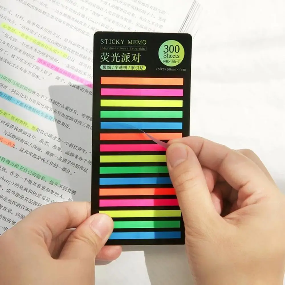 Color Office Supplies Sticky Notes Stationery DIY Decoration Index Stickers Label Bookmark Reading Label Posted It Sticky Notes