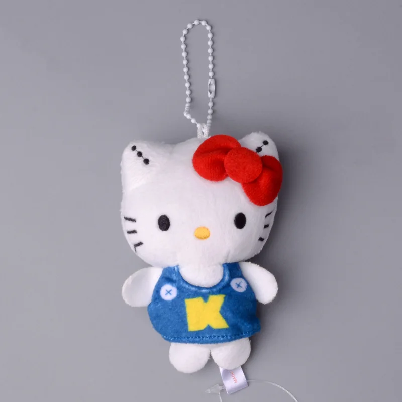 Sanrio Hello Kitty Bad Badtz Maru Cinnamoroll My Melody Pom Purin Cute Plush Doll Keychain Kawaii Stitch Monster Toy Kid Pendant