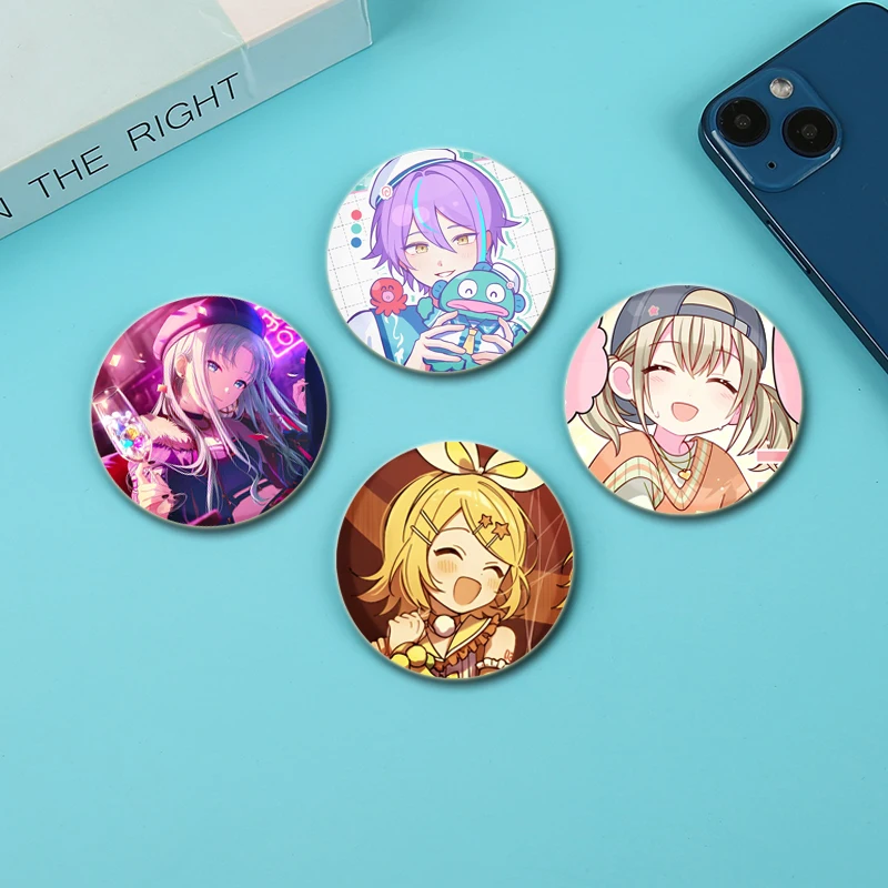 Shinonome akito rui asahina mafuyu kagamine rin broches cosplay música jogo figura emblema dos desenhos animados bonito esmalte pinos para mochila