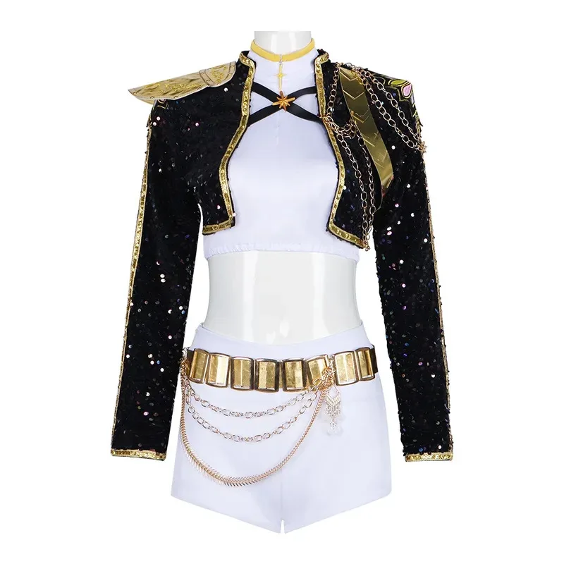 CyBlack Golden Rumi Zoey Mira Cosplay Kpop Huntrix disfraz mujeres niñas fiesta de Halloween carnaval traje de juego de rol