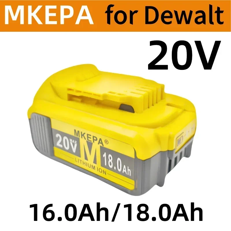 100% ใหม่ 100% Original 18000mAh 20V สําหรับ Dewalt เครื่องมือ lpega 20V 18.0Ah แบตเตอรี่ DCB206 20V แบตเตอรี่ DCB204-2 DCB205