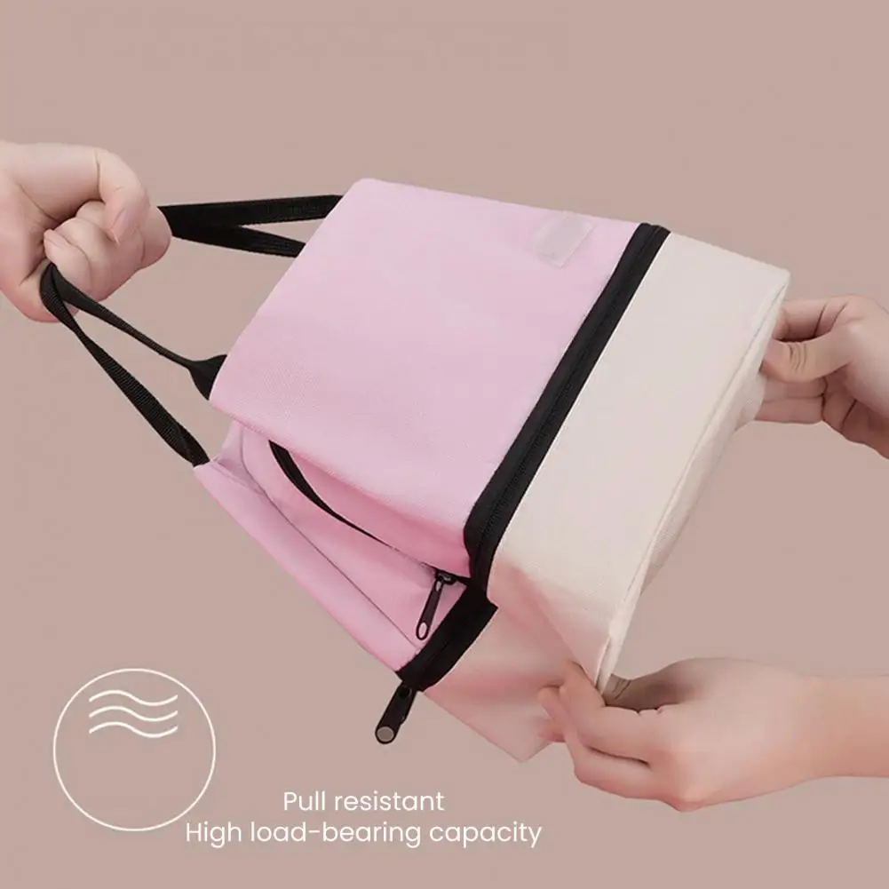 Food Packaging Lunch Bag Capacity Double Deck Thermal Insulation Lunch Bag for Commuting Travel Picnic Leakproof Cooler Tote