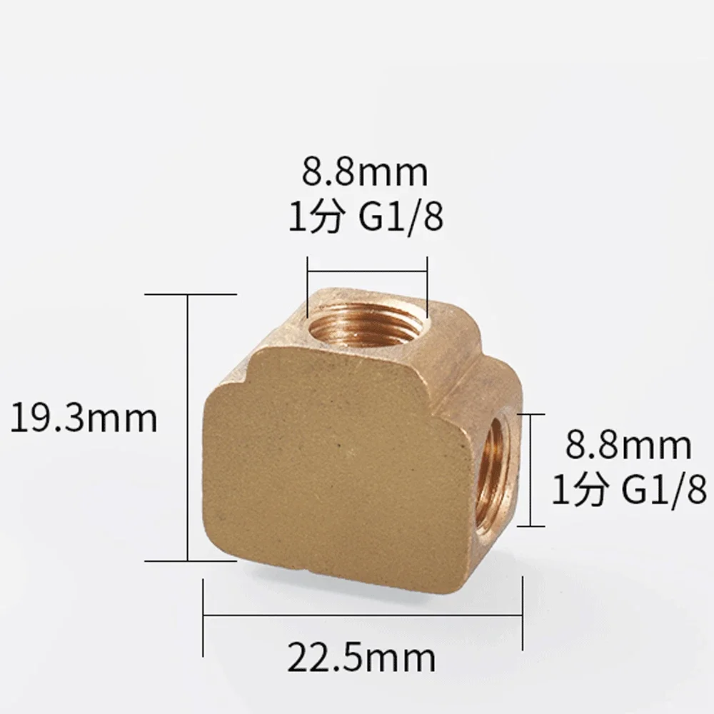 BSP Feminino Tee Pipe Fitting Coupler, 3 Way Núcleos, 4 Ways, Block Splitter, Water Gás Oil, 1/8 ", 1/4", 3/8"