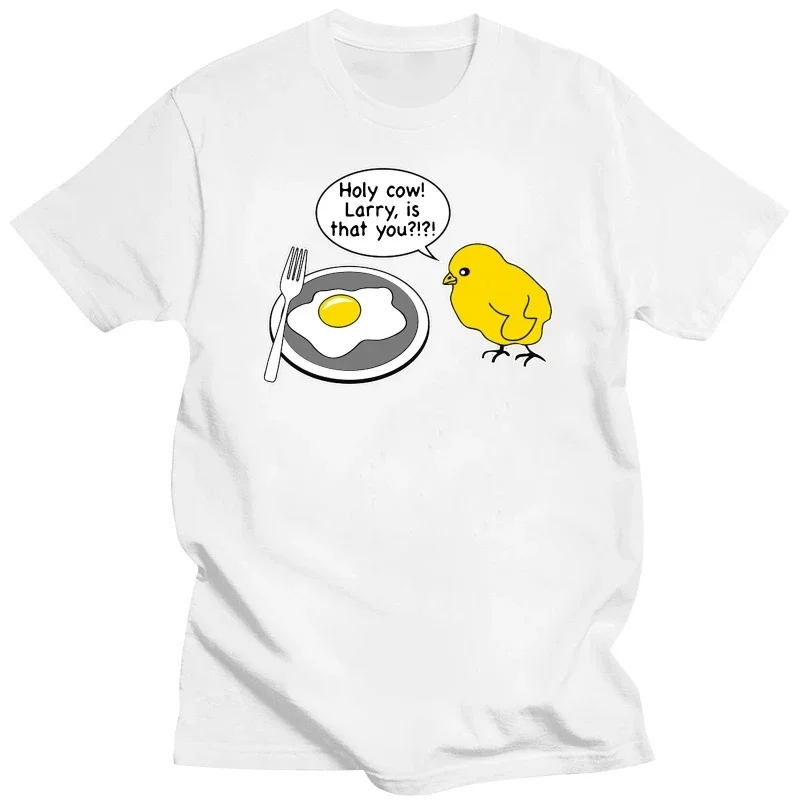 top tee funny kitchen egg original creative  t shirt men 2019 holy crap LARRY IS That YOU FUNNY Men's Funny T-Shirt 100% Cotton