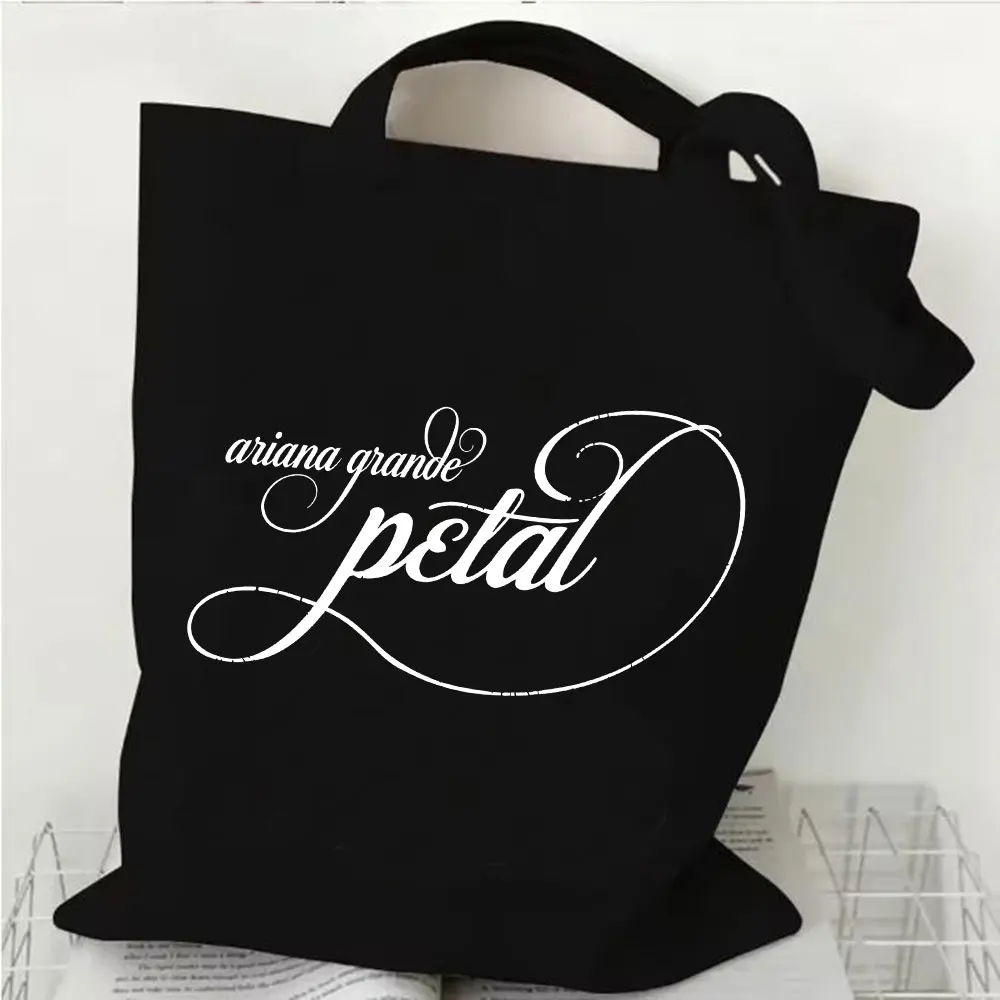 Ariana Grande Petal Album shopping bag for women and girls, casual canvas bag, shopping canvas handbag, teacher and student