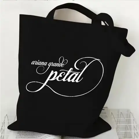 Ariana Grande Petal Album shopping bag for women and girls, casual canvas bag, shopping canvas handbag, teacher and student