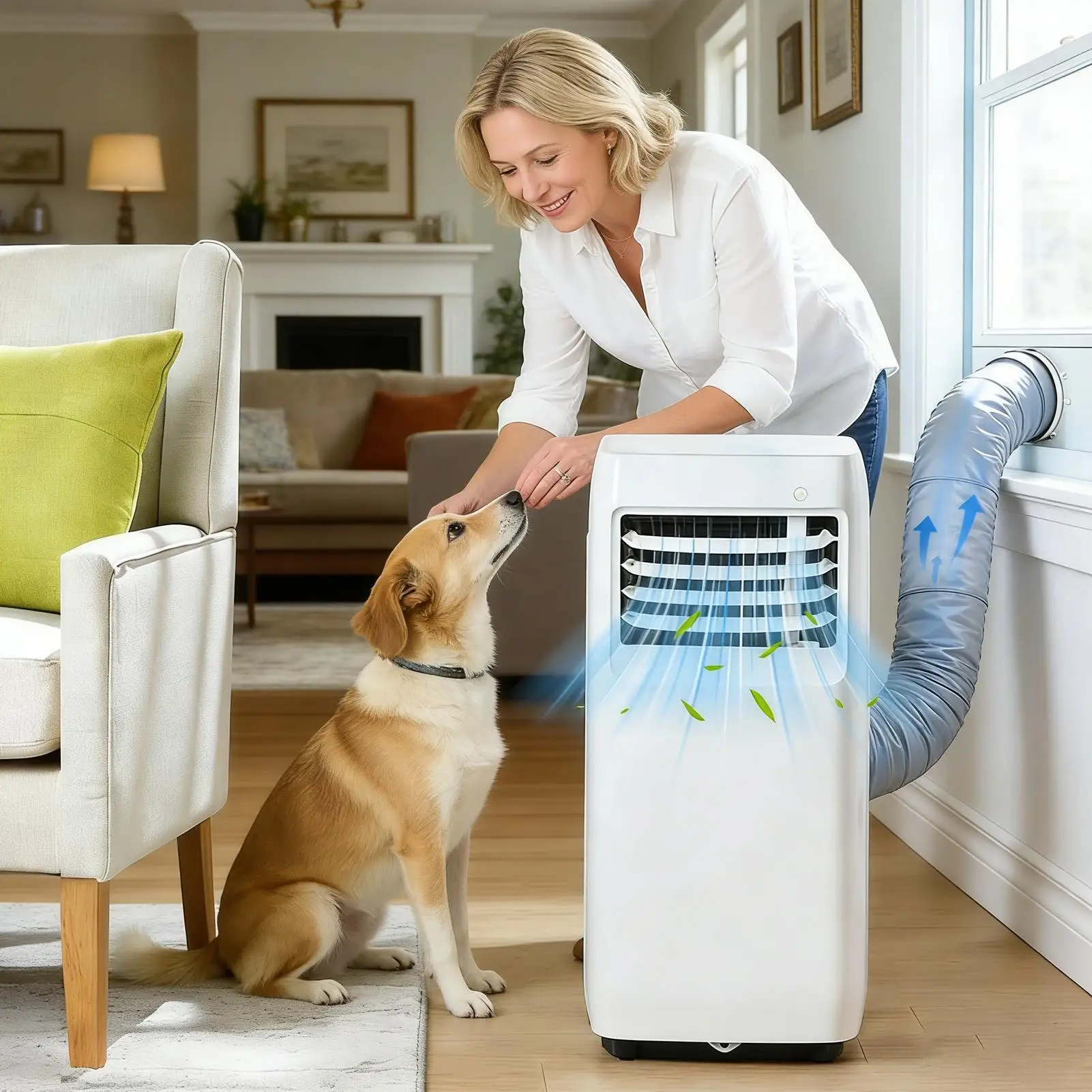 

Portable AC Hose Cover Thermal Effective Adjustable Waterproof Air Conditioner Hose Insulation Wrap Home Office Dorm Apartment