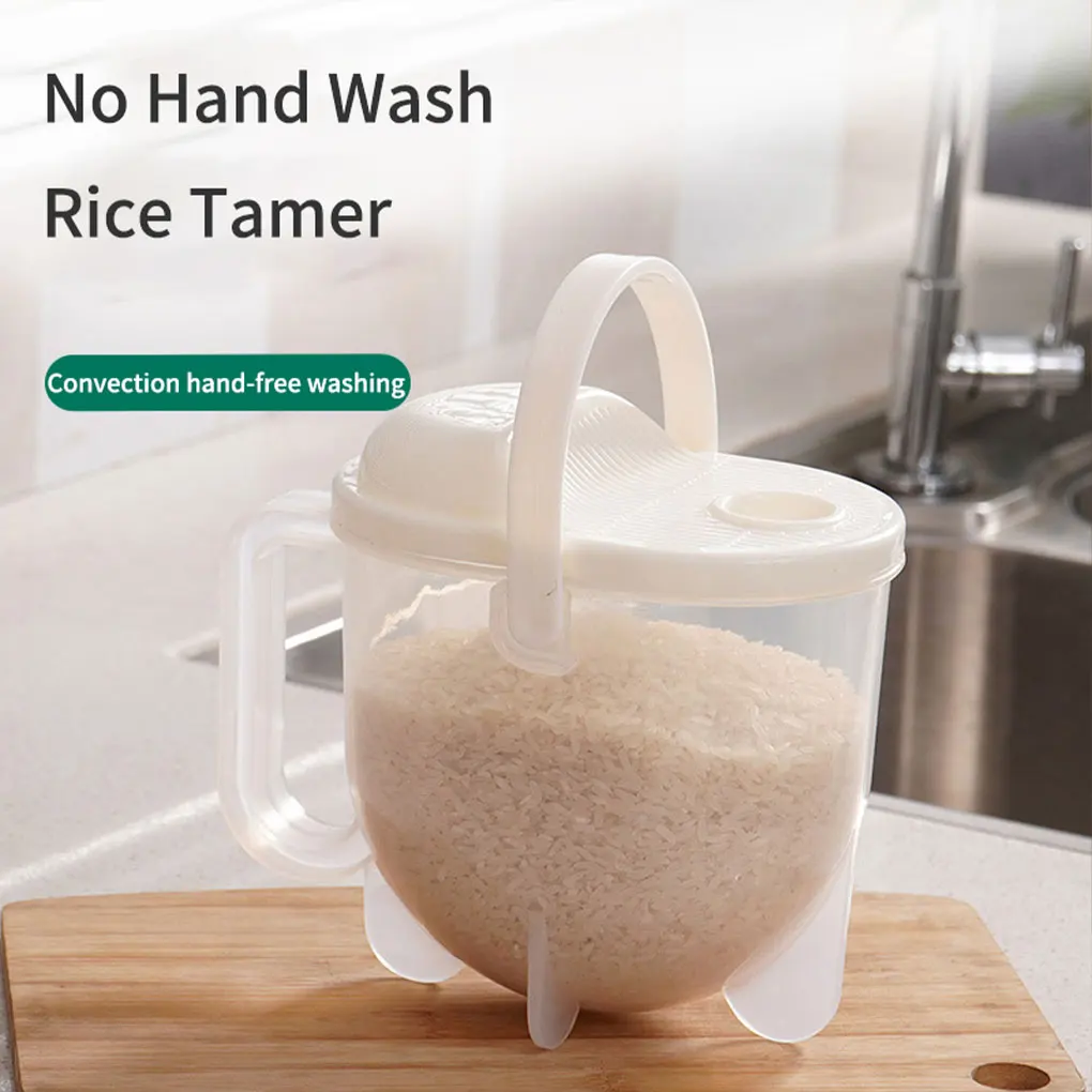 Washing Rice Machine with Handle Plastic Strainer Soybean Washer Sieve Convenient Multifunctional for Kitchen Supplies