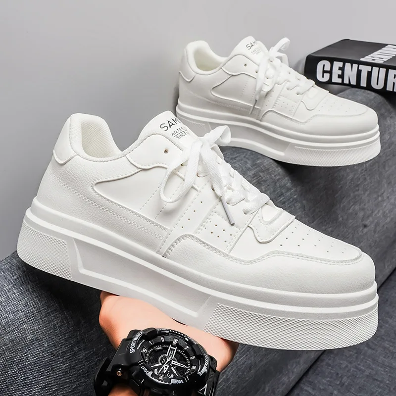 

Men's Trendy Versatile Thick Soled Sports Leisure Board Shoes Comfortable Breathable Running Shoes