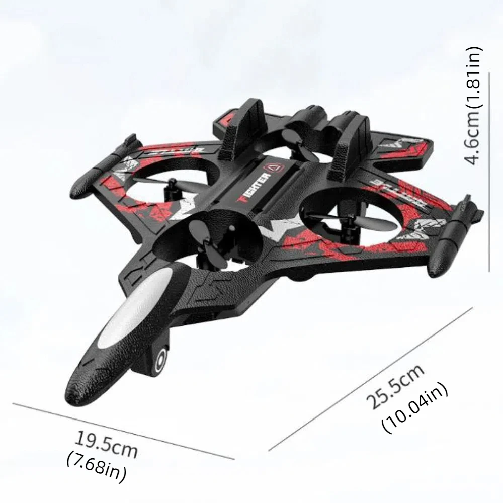Espuma EPP Control remoto combate de espuma detección de gravedad Drones RC helicóptero de cuatro motores juguete con luz portátil RC Hobby Jet avión