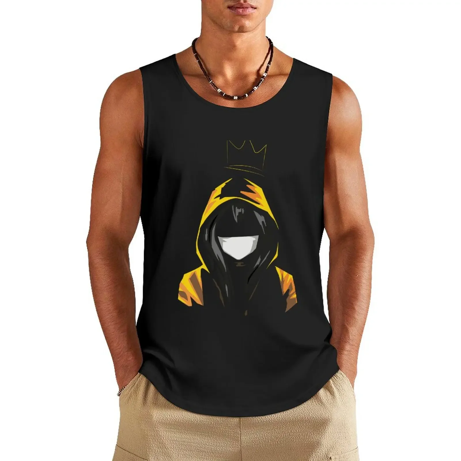 

Girl in hoodie Tank Top gym t-shirts mens gym clothes bodybuilding for men