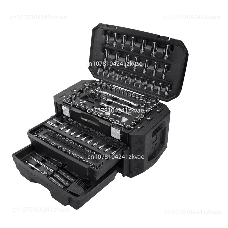 Multiple Drive Mechanics Tool Set, 215 Pcs, Chrome Finish