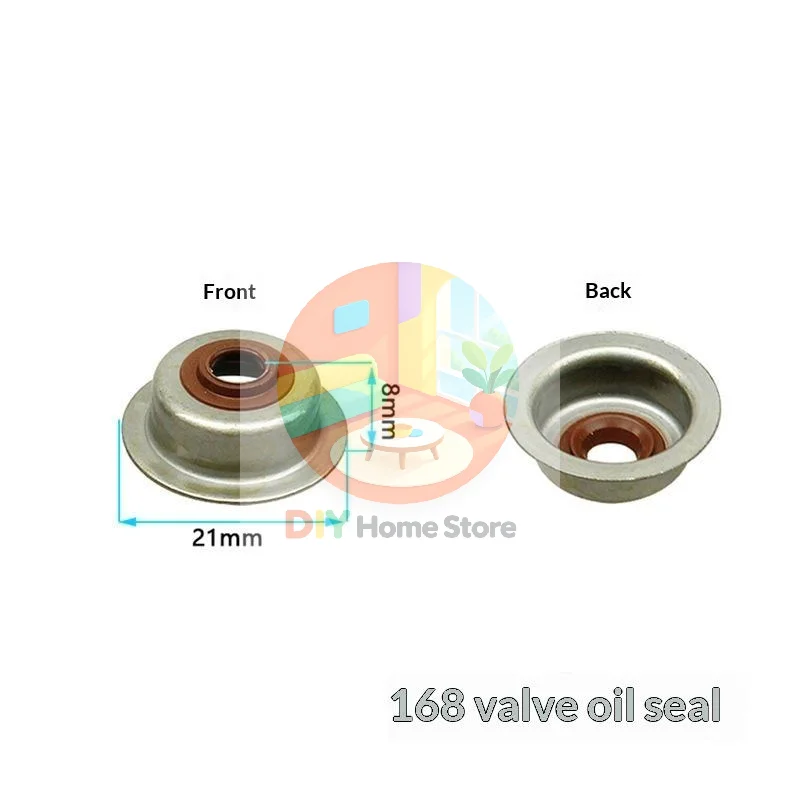 10Pcs Valve Stem Seal 12209-ZH8-003 Replacement Fits GX120 GX160 GX200 Engines for Small Engine Repair Shops