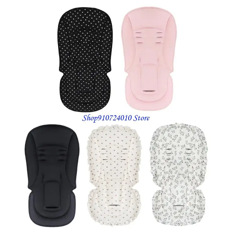 

77HD Strollers Protector Cushion Cotton Polyester Easy Cleaning Design Nonslip Pad for Most Pram Cart Models