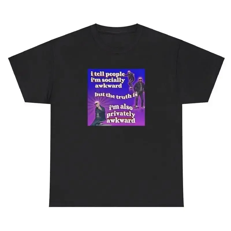 Socially Awkward Privately Awkward T Shirt Funny ntrovert Meme ronic Gift Tee