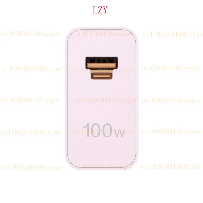 para HUAWEI SuperCharge Max 100W Cargador de pared con cable para Mate60 Matepad pro Rosa