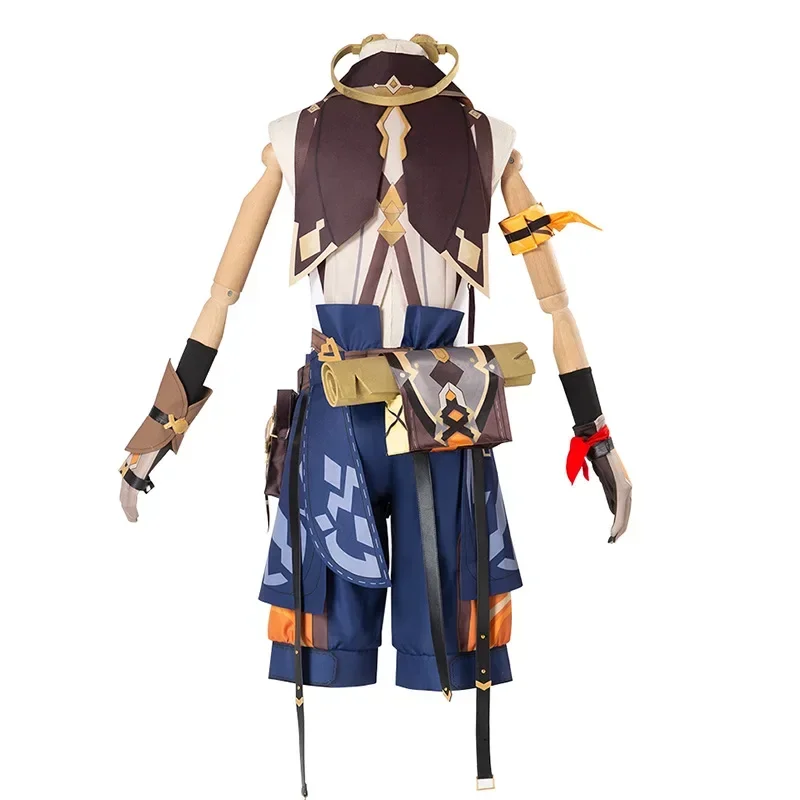 Costume de Cosplay Bennett de Genshin Impact avec Perruque, Uniforme de Jeu d'Anime, Tenue de ixd'Halloween, Ensembles Complets pour Homme et Garçon