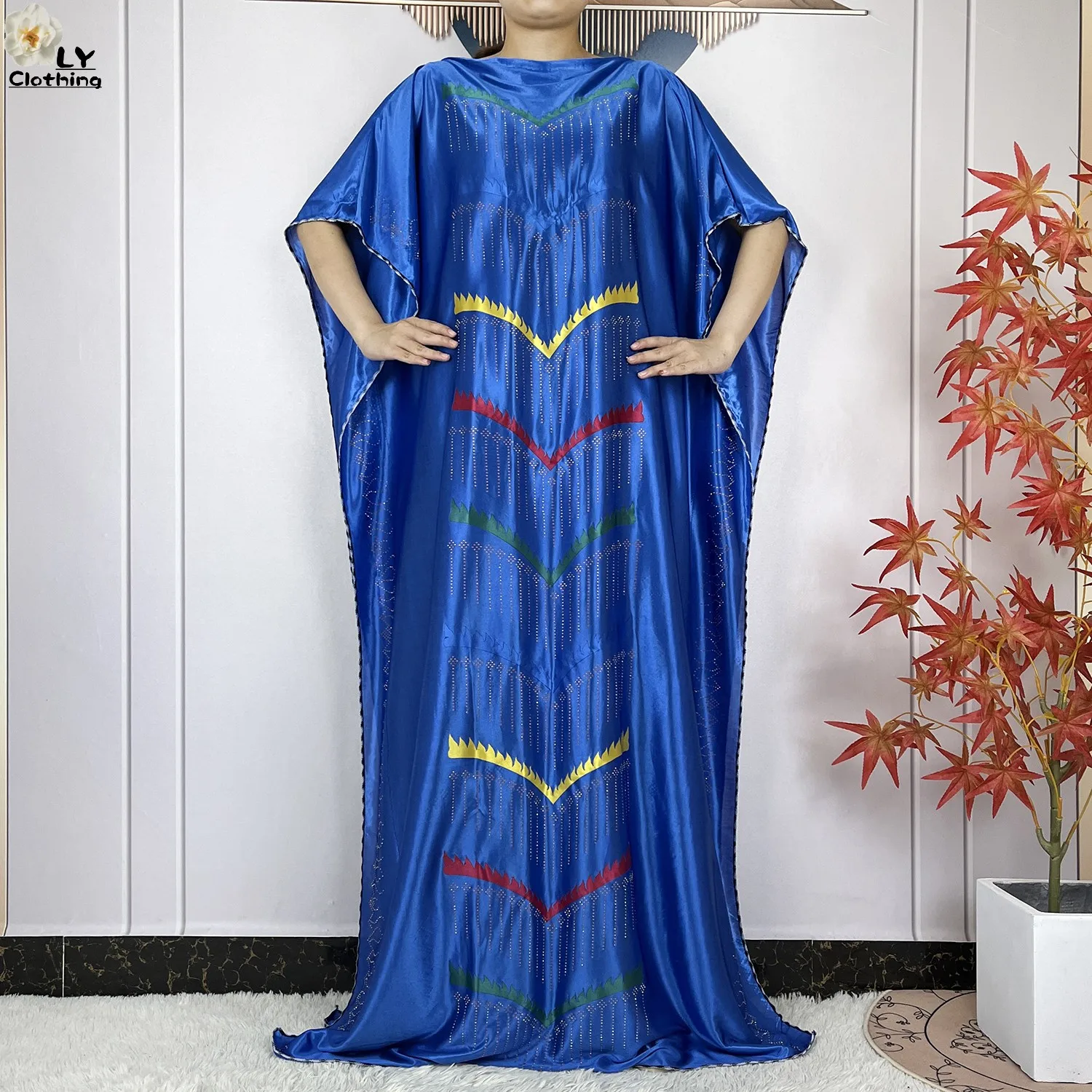 2024New style Muslim Prayer Clothing African Abaya Women Dress Diamond Loose Robe Dubai Woman Casual Clothing Islamic Clothing