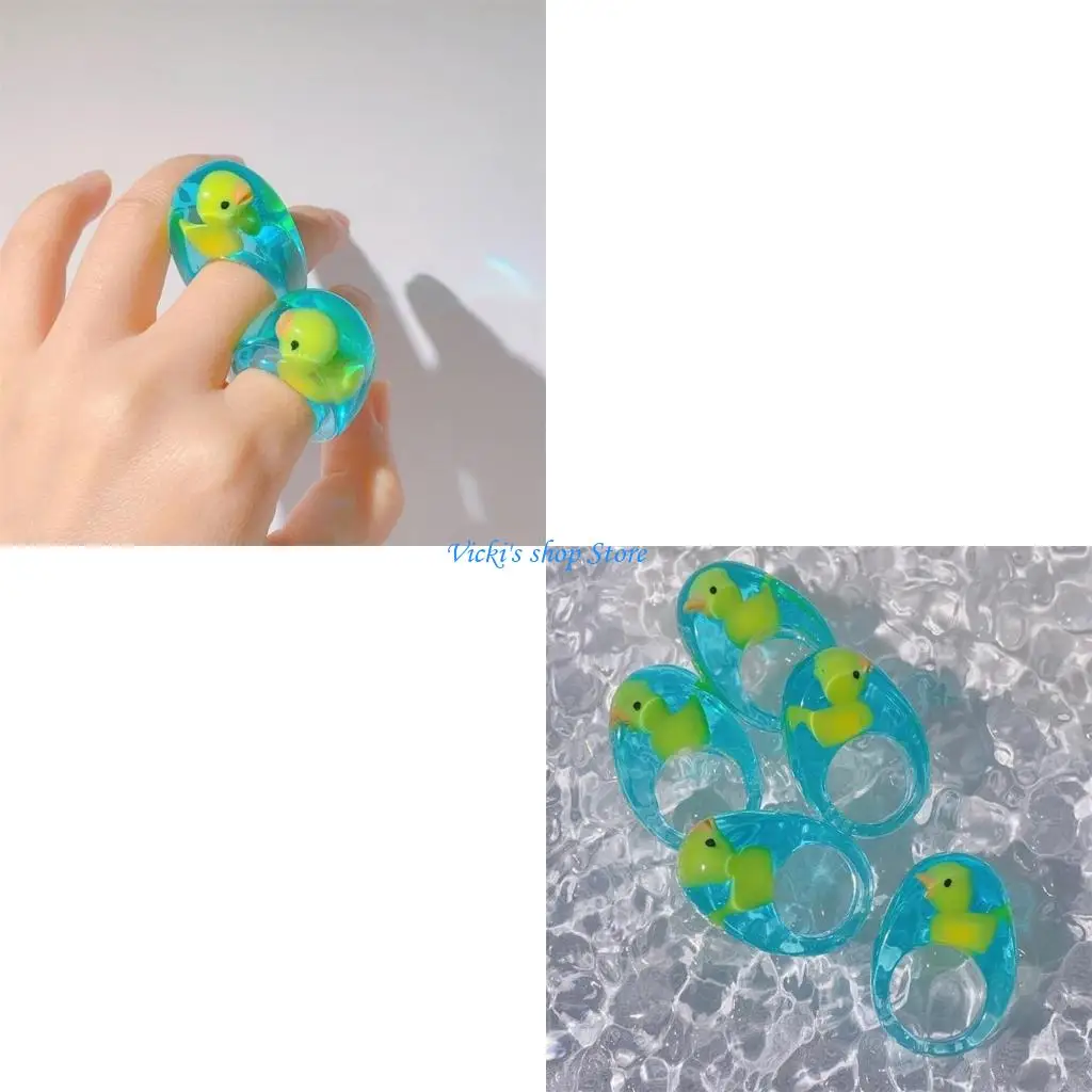 Высококачественные-смоляные-кольца-с-желтой-уткой-аксессуары-для-пальцев-придают-игривый-шарм-повседневным-встречам-и-по-дня