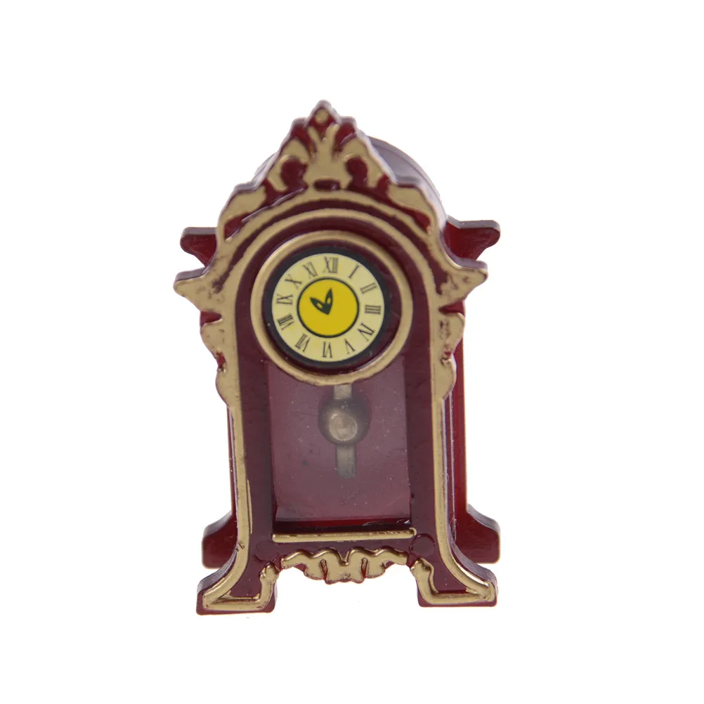 Multi Dollhouse Wall Clock Bird Octagonal Alarm Clocks Doll House Miniature Accessories Pretend Play Living Room Furniture Toys