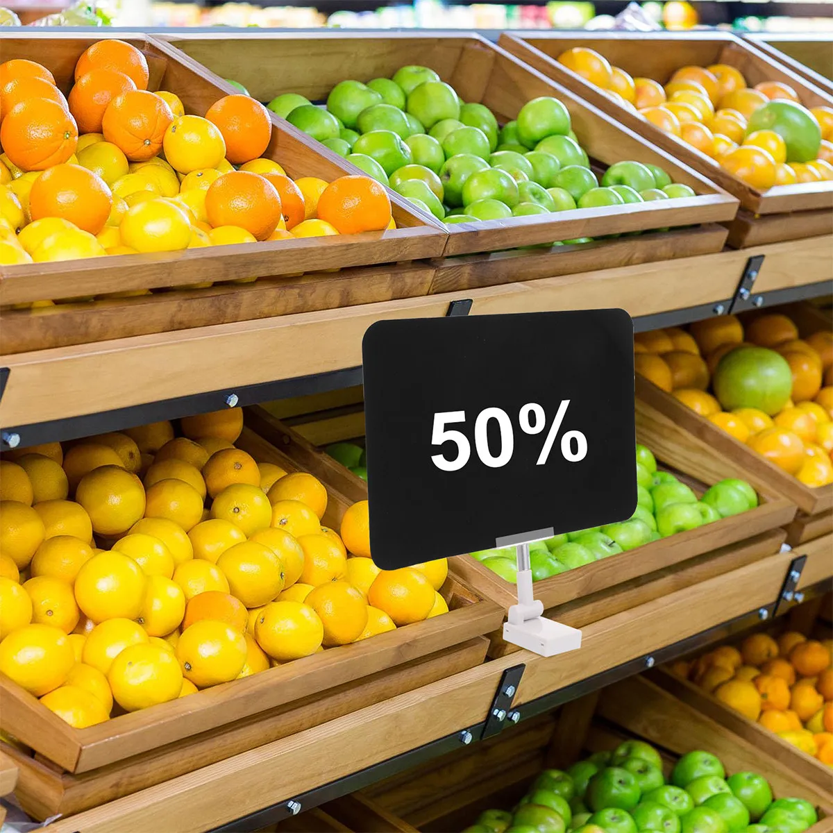 7Pcs PVC Price Boards Erasable Blackboards Supermarket Bakery Restaurant Rewritable Advertising Display Tags PVC Price Boards