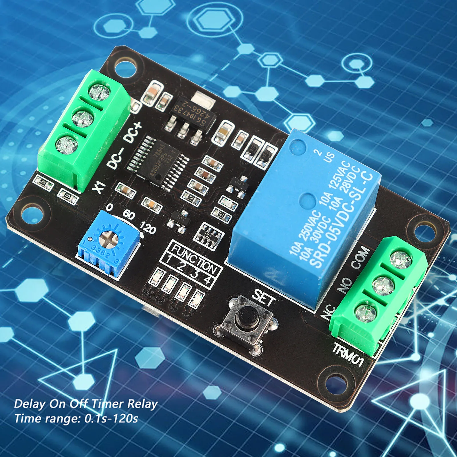 Delay On Off Relay Timer Relay Delay Relay Delay Timer Relay Self locking Delay On Off Time Switch Super 555 Timer DC 5V/12V/24V